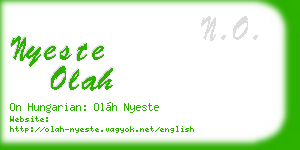 nyeste olah business card
